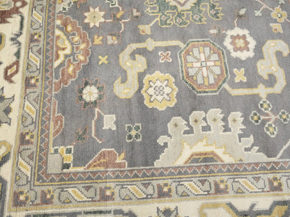 Handmade Floral Oushak Chobi 9'5X12'0 Ft Oriental