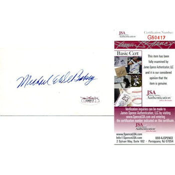 Michael Debakey Signed 3X5 Card Jsa