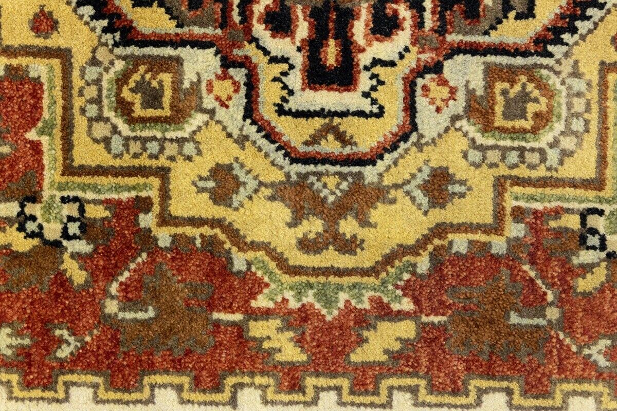 4X6 Ft Geometric Tribal Serapi Rug Wool Oriental