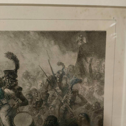 Denis Auguste Raffet -Le Rveil 1848 Original Lithograph French Napoleonic Print