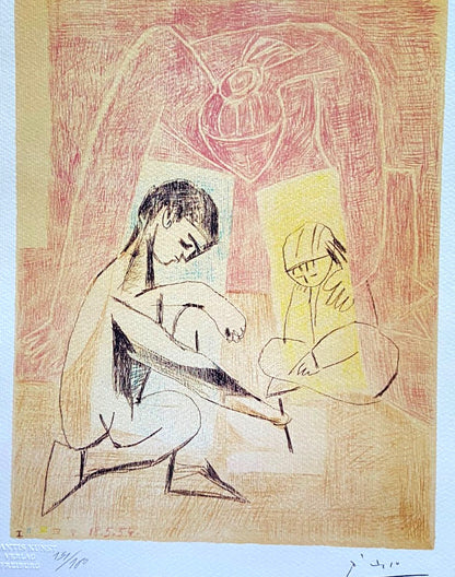 Pablo Picasso Coa Signed / Numbered In Pencil Crayon / Paul Klee