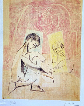 Pablo Picasso Coa Signed / Numbered In Pencil Crayon / Paul Klee
