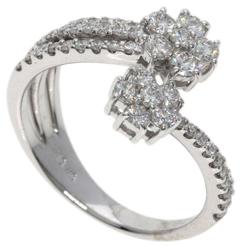 0.76ct Diamond Ring K18 White Gold  3.8g