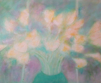 Jeannie Kimm Original Oil On Canvas Signed Still