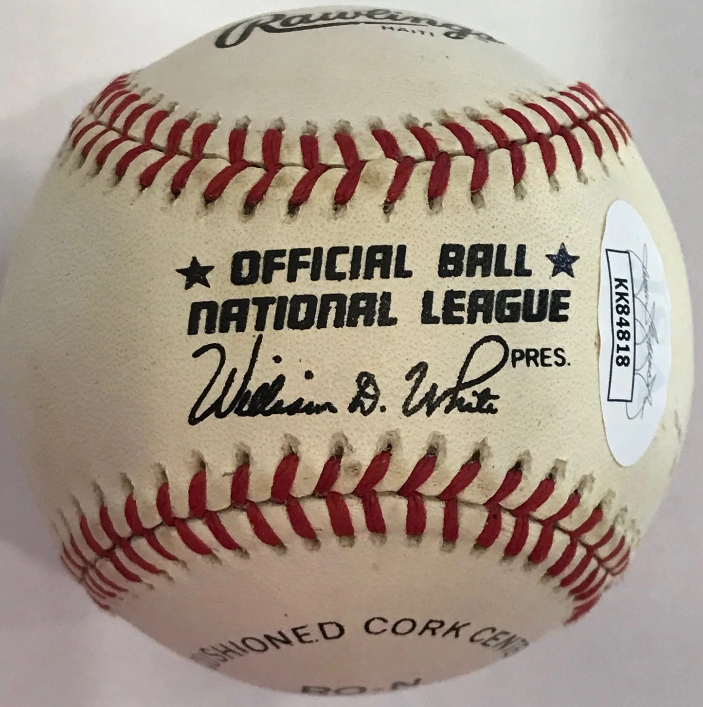 Al Barlick Autographed Official National League Baseball (Jsa)