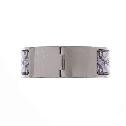 Hermes Clic Clac H Bracelet Printed Enamel Wide