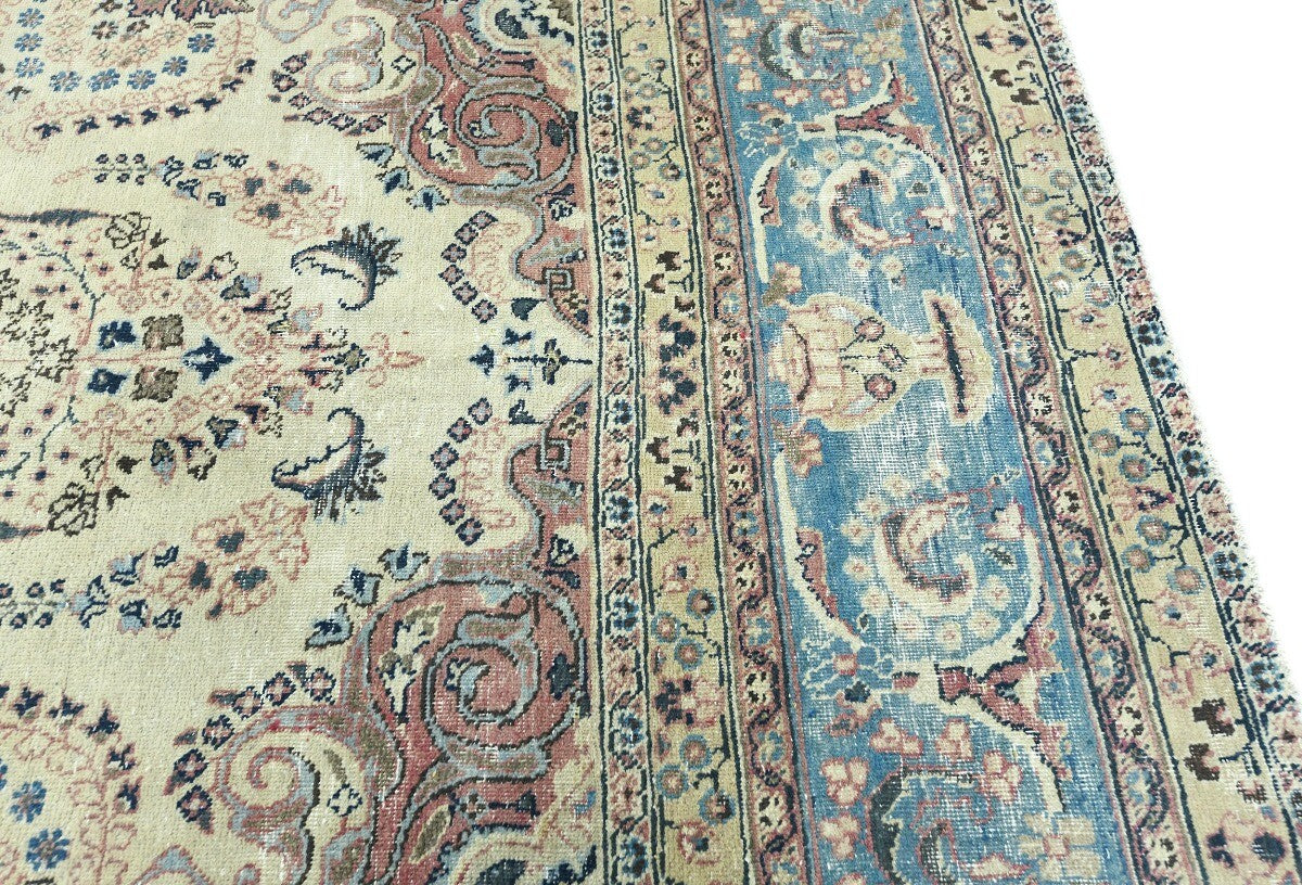 9'6X12'8 Ft Antique Distressed Stone-Washed