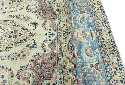 9'6X12'8 Ft Antique Distressed Stone-Washed