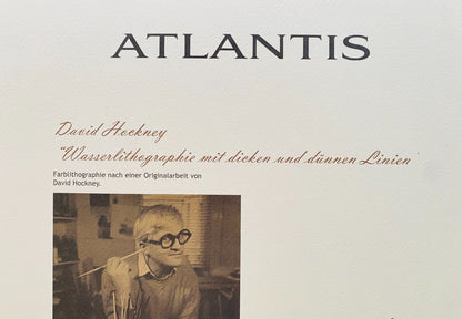 David Hockney Lithograph Coa Signed Numbered Limited 180