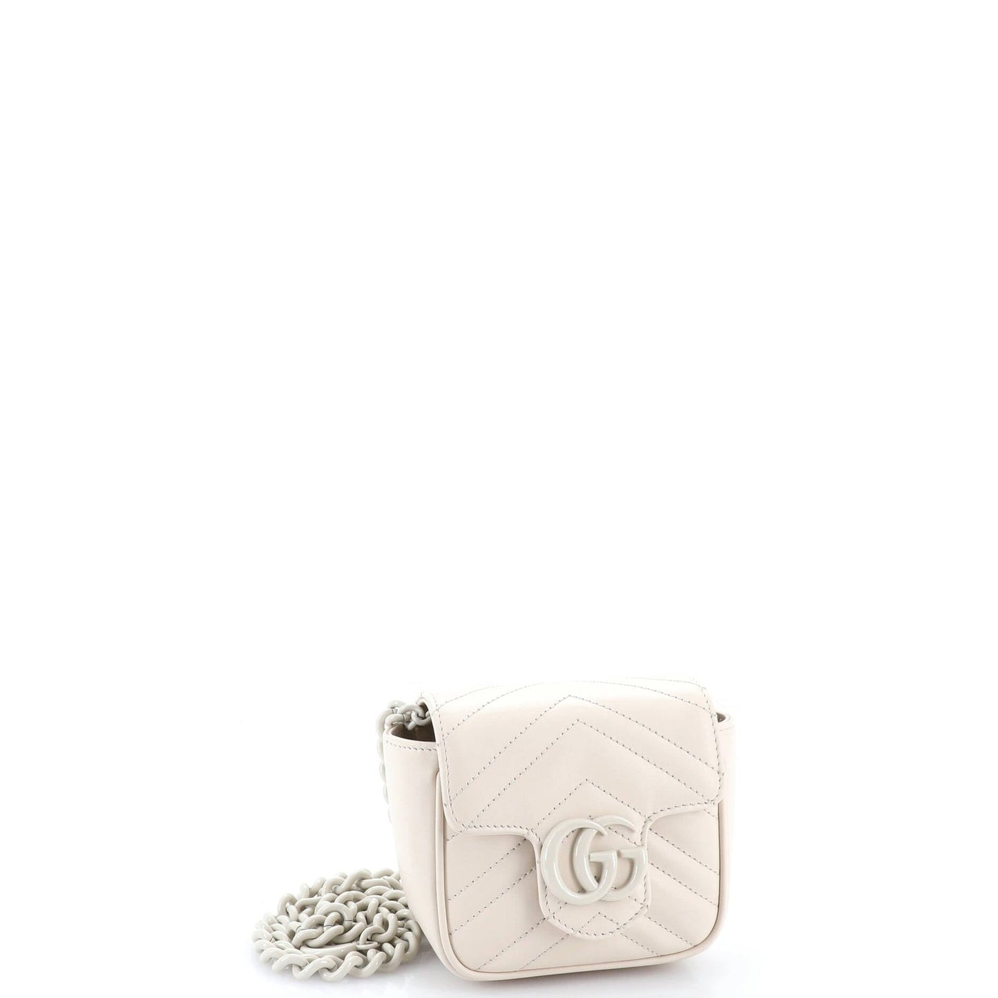 Gucci Gg Marmont Flap Belt Bag Matelasse Leather Mini