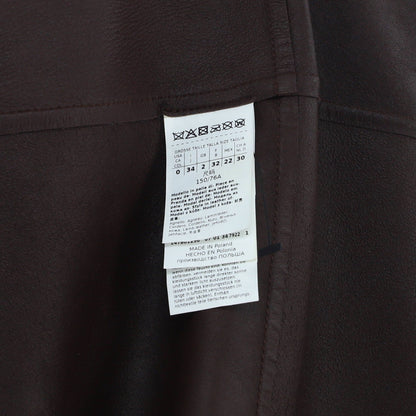 Max Mara Women'S Ussuri Double Breasted Coat Leather