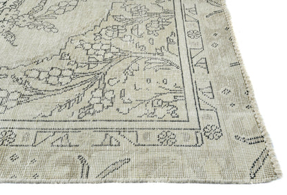 Distressed Vintage Medallion Oriental Rug Carpet
