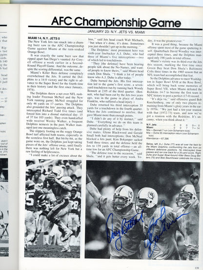 Miami Dolphins Super Bowl Xvii Signed Program (61 Signatures)
