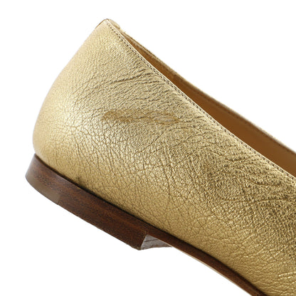 Chanel Women'S Cc Mocassin Loafers Leather With Metal