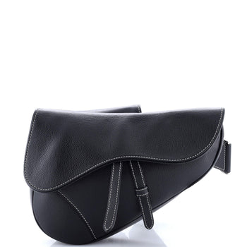 Christian Dior Saddle Crossbody Bag Leather
