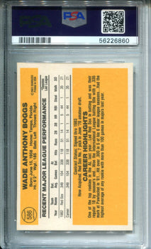 Wade Boggs 1983 Donruss #586 Psa Nm-Mt 8 Card