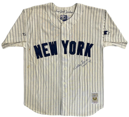 Whitey Ford Signed Cooperstown Collection New York Yankees Starter Jersey (Psa)