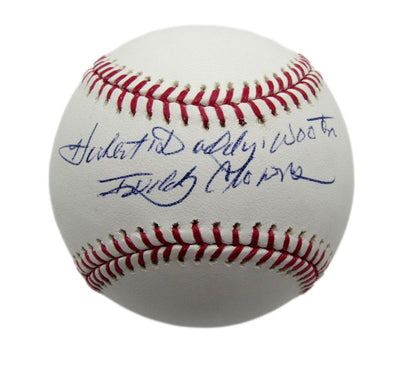 Hubert Big Daddy Wooten Signed/Inscr Oml Baseball Negro League Clowns Psa/Dna
