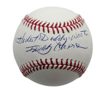 Hubert Big Daddy Wooten Signed/Inscr Oml Baseball Negro League Clowns Psa/Dna
