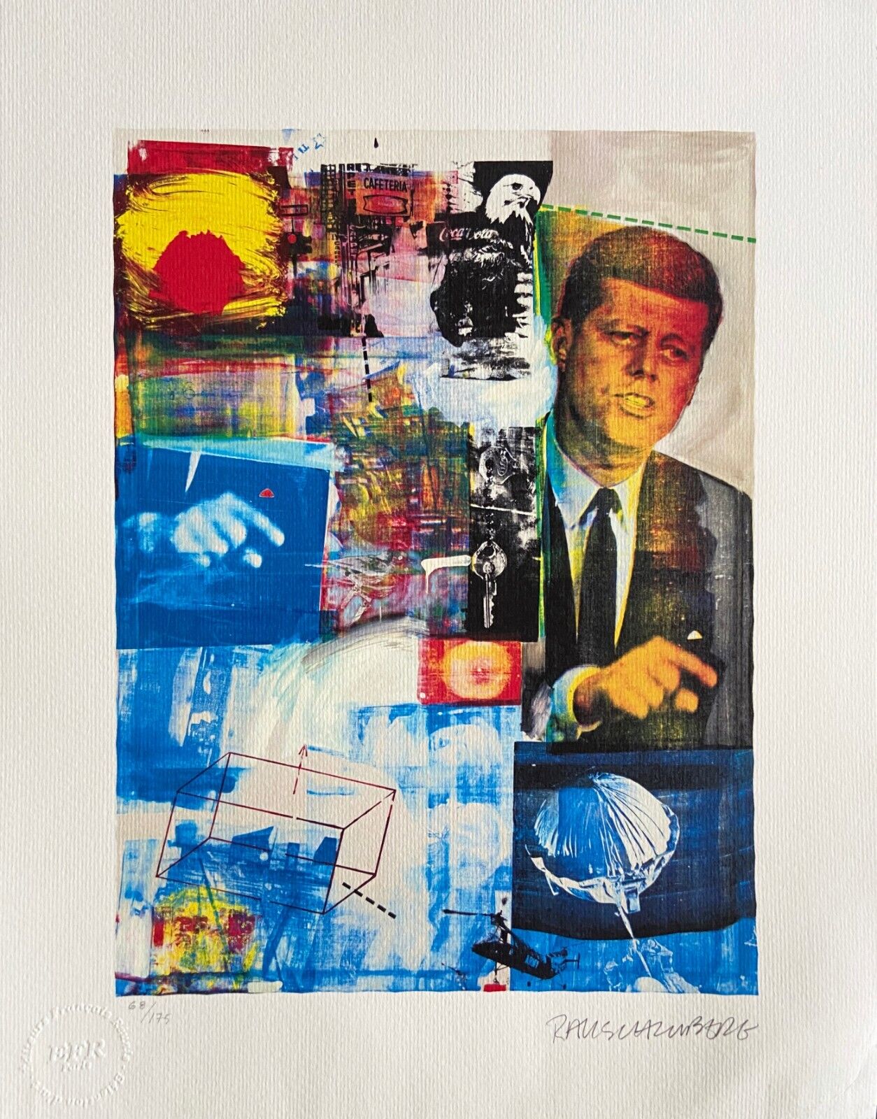 Robert Rauschenberg Lithograph Coa Numbered
