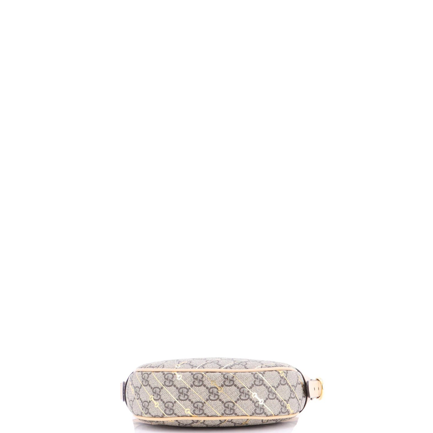 Gucci Ophidia Half Moon Bag Print Gg Coated Canvas Mini