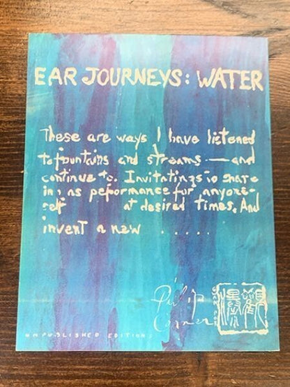 Philip Corner "Ear Journeys: Water" 1977