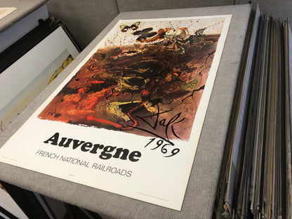 Salvador Dali Auvergne " Poster Surrealism Brown