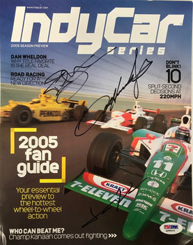Tony Kanaan Sam Hornish Jr Tomas Schecter Indy Series Program (Psa)