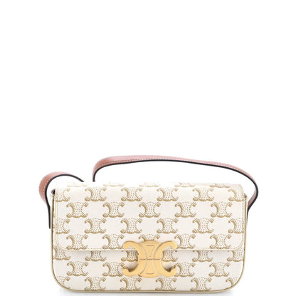 Celine Triomphe East-West Shoulder Bag Triomphe Coated Canvas