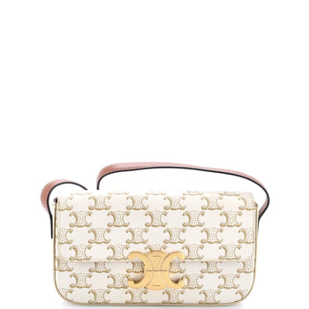 Celine Triomphe East-West Shoulder Bag Triomphe Coated Canvas