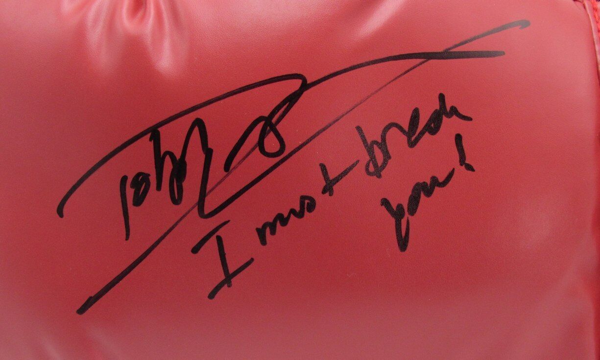 Dolph Lundgren Autographed/Inscr Left Boxing