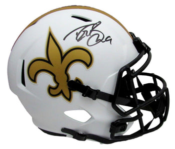 Drew Brees Autographed Full Size Lunar Replica
