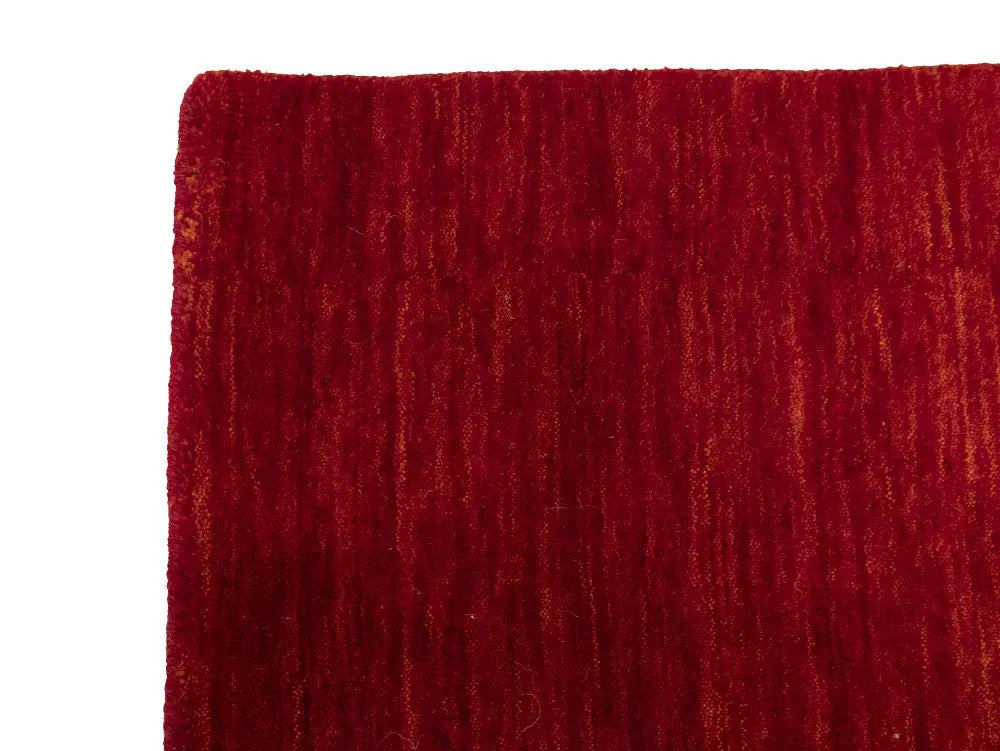 Cherry Red Gabbeh Modern Rug Tribal Square