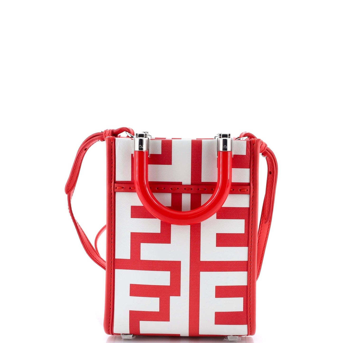 Fendi X Marc Jacobs Sunshine Shopper Tote Printed Leather Mini