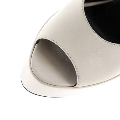 Saint Laurent Women'S Jodie Platform Heeled Sandals Leather