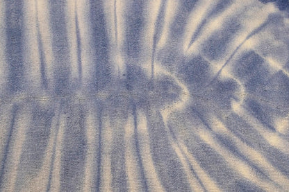 Purple-navy Tie-Dye Design Foyer Size 5X8 Hand-Tufted Modern Rug Wool Carpet