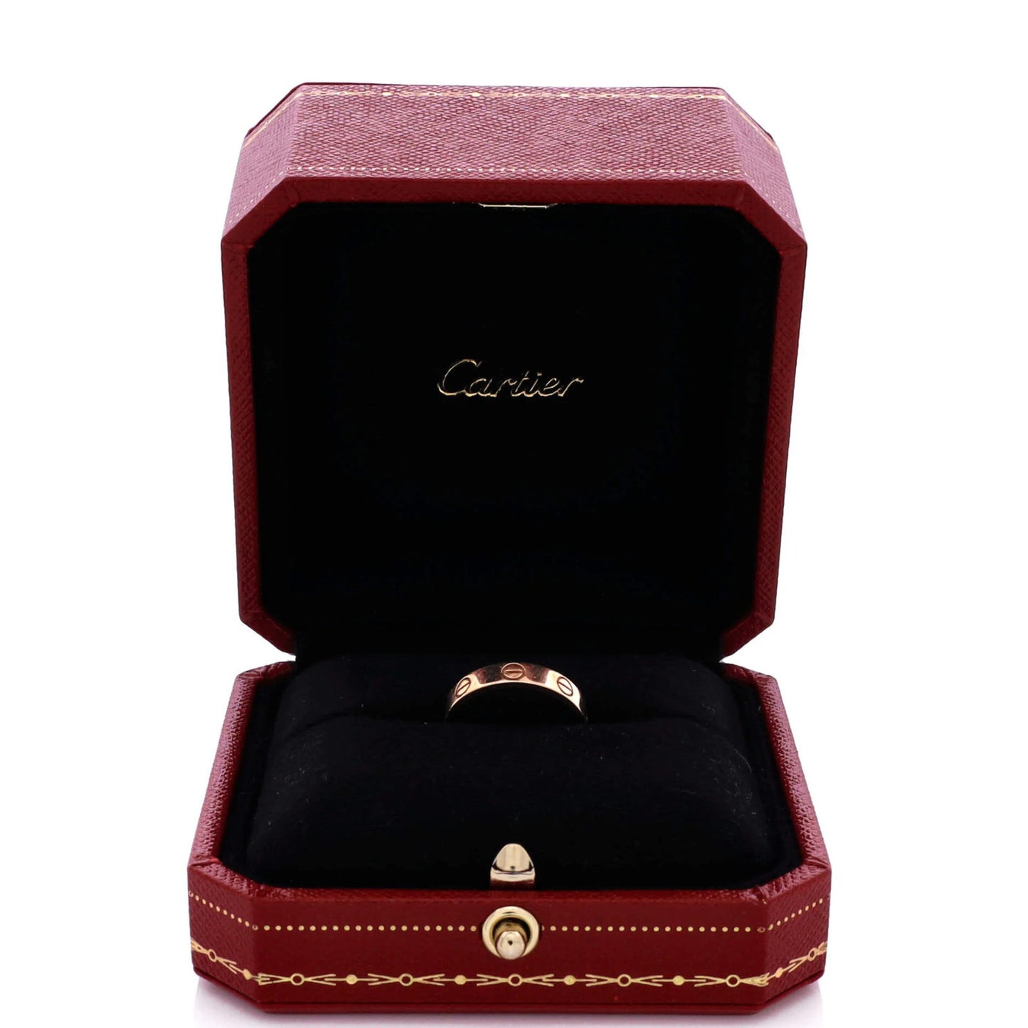 Cartier Love Wedding Band Ring 18K Rose Gold