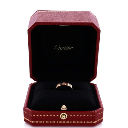 Cartier Love Wedding Band Ring 18K Rose Gold
