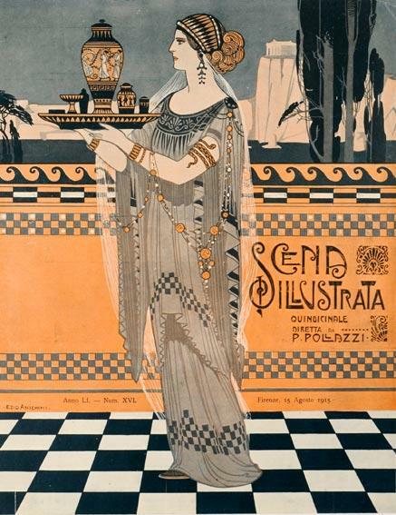 Scena Illustrata Arts Literature Musicegyptian Woman By Giuseppe Anichini 1900