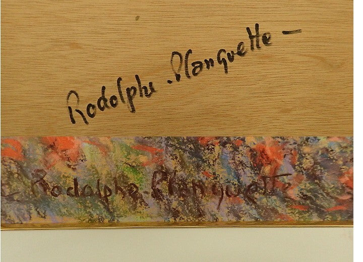 Rodolphe Planquette Original Signed Pastel On Paper Painting Framed Landscape