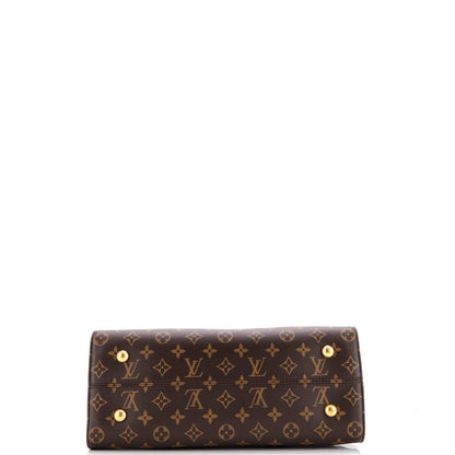 Louis Vuitton Tuileries Handbag Monogram Canvas With Leather
