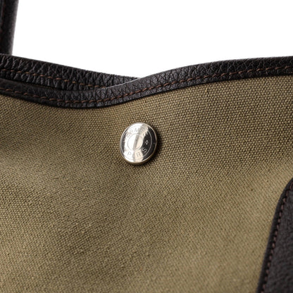 Hermes Garden Party Tote Toile And Leather 36