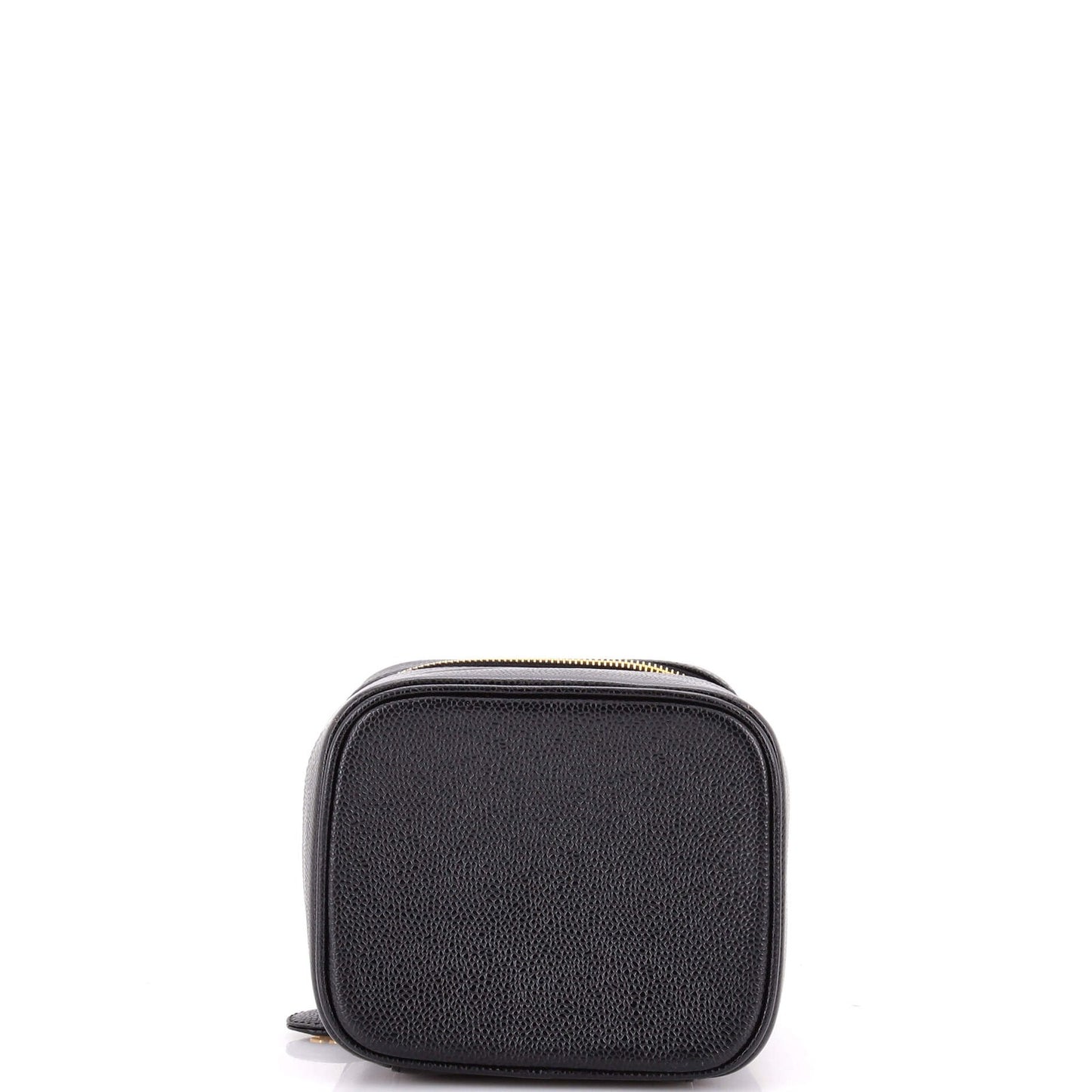 Chanel Vintage Timeless Cosmetic Case Caviar Tall