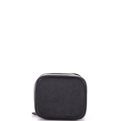 Chanel Vintage Timeless Cosmetic Case Caviar Tall