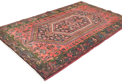 Handmade Vintage Traditional Oriental Rug Floral