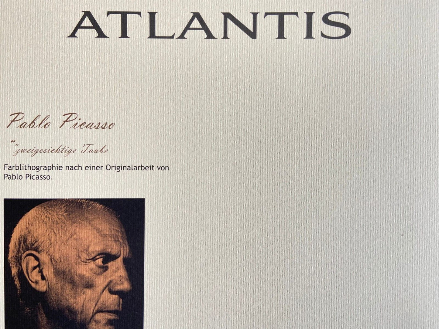 Pablo Picasso Lithograph Coa Signed Numbered By Hand