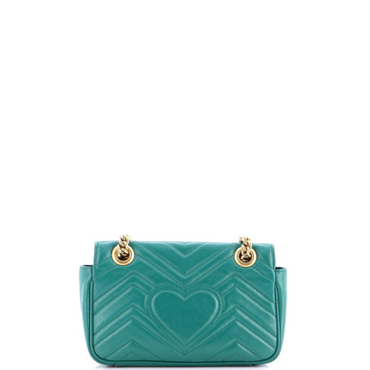 Gucci Gg Marmont Flap Bag Matelasse Leather Mini