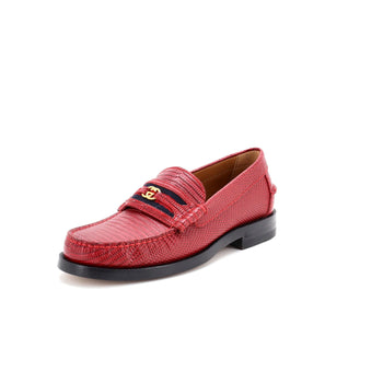 Gucci Women'S Lovelight Loafers Lizard