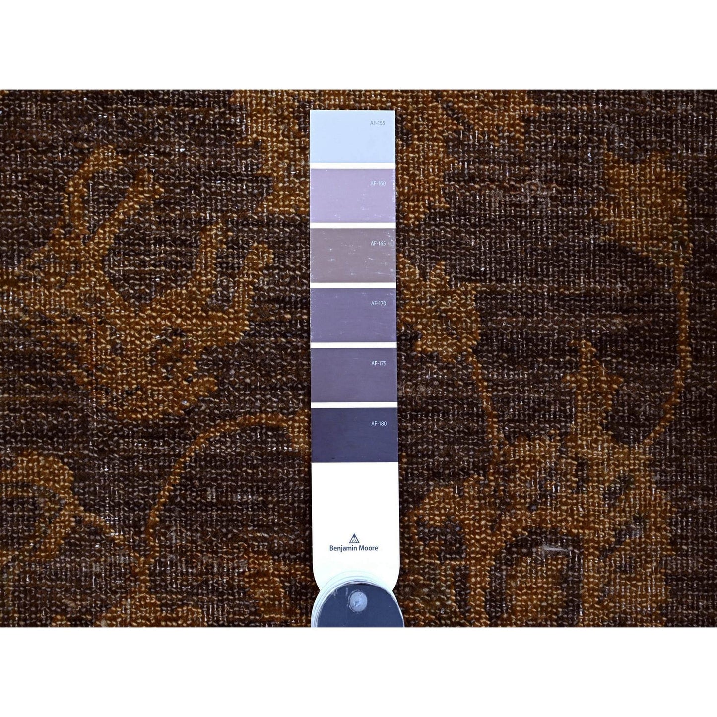 7'10"X10' Brown Peshawar Ziegler Mahal, Design Hand Knotted Pure Wool Rug