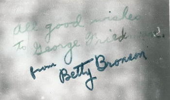 Betty Bronson Signed/Inscribed Vintage 8X10 B/W